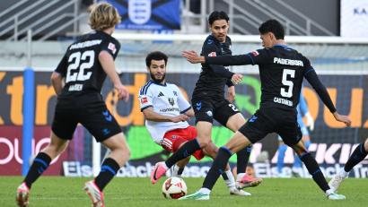 Bild: Swen Pförtner/dpa
Umkämpftes Spiel mit knappem Sieger: Paderborn bezwingt den HSV.