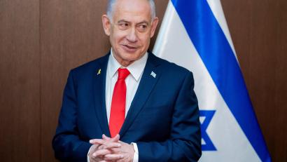 Bild: Nathan Howard/Pool The New York Times via AP/dpa
Der israelische Ministerpräsident Benjamin Netanjahu will wiedergewählt werden. (Archivbild)