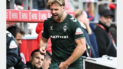Bild: Florian Wiegand/dpa
Niclas Füllkrug sieht die Debatte um ein mögliches DFB-Comeback locker.