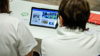 Bild: Franka Eichl
Am bequemsten liest sich das E-Paper auf einem Tablet.