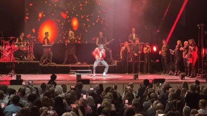 Bild: Martin Gollwitzer
Tribute für Michael Jackson: Der "King of Pop" wurde mit einer großen Bühnenshow in der ausverkauften Weidener Max-Reger-Halle gefeiert.