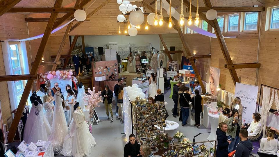 Impressionen der Hochzeitsmesse im vergangenen Jahr. Bild: exb