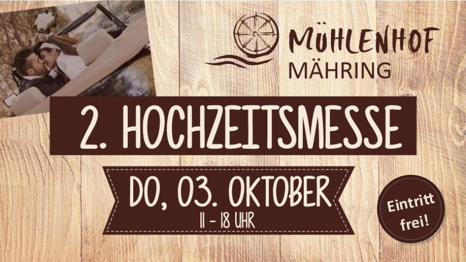 Der Mühlenhof Mähring lädt am 3. Oktober zur Hochzeitsmesse. Bild: exb