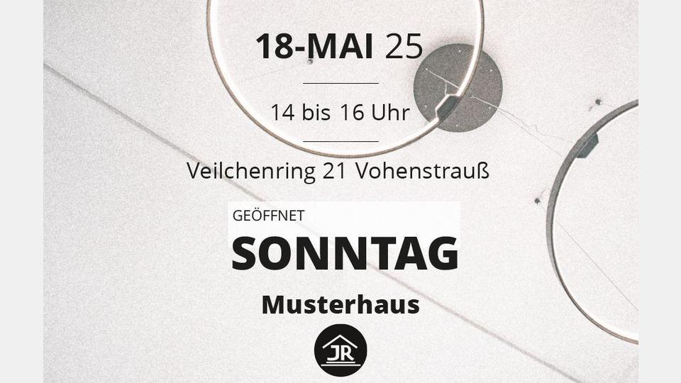 Das Musterhaus von Reger Bau am Veilchenring 21 in Vohenstrauß kann am 18. Mai 2025 von 14 bis 16 Uhr besichtigt werden. Bild: Reger Bau