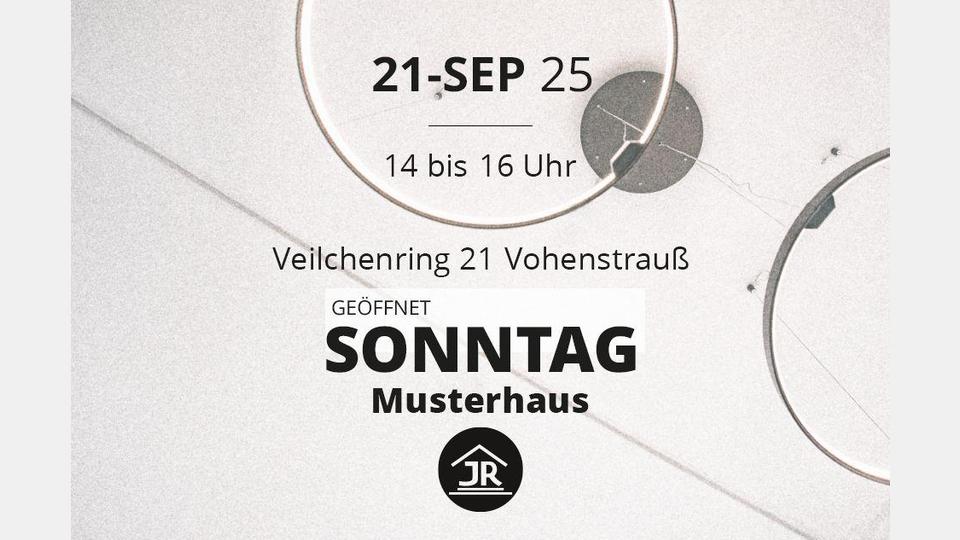 Das Musterhaus von Reger Bau am Veilchenring 21 in Vohenstrauß kann am 21. September 2025 von 14 bis 16 Uhr besichtigt werden. Bild: bildraumwest