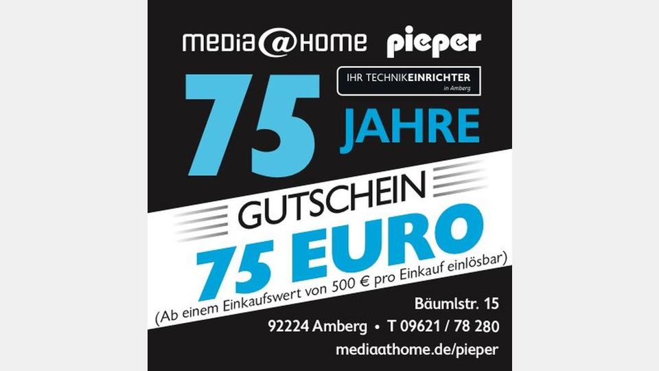Die Aktion von von Media@Home Pieper zum 75-Jährigen. Bild: exb