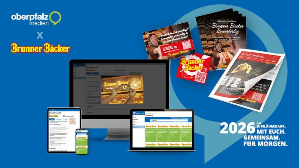"Tägliches Brot" von Oberpfalz-Medien: Wir erstellen individuelle Leistungspakete, die gezielt zum Erfolg beitragen. Bild: Oberpfalz Medien