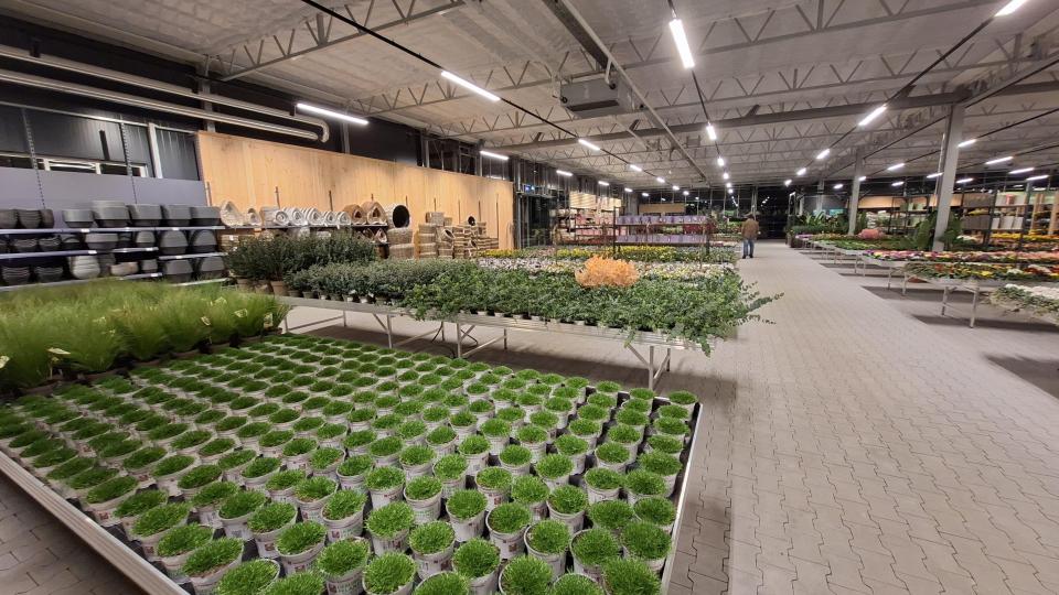 Auf rund 4800 Quadratmetern Verkaufsfläche werden den Kunden im neuen Gartenmarkt der Gärtnerei Steinhilber eine große Auswahl an Pflanzen und Gartenzubehör angeboten. Bild: prh