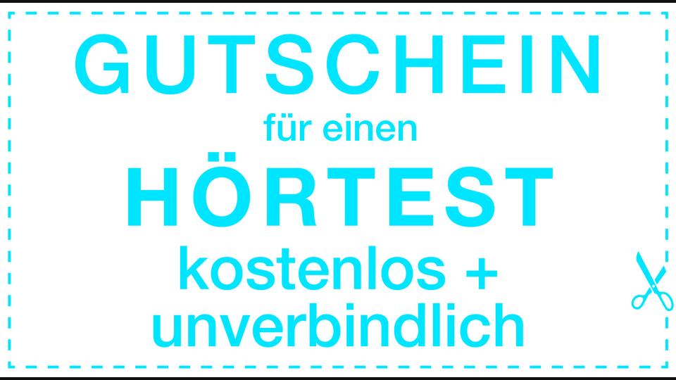 Gutschein sichern und Hörtest bekommen. Bild: exb