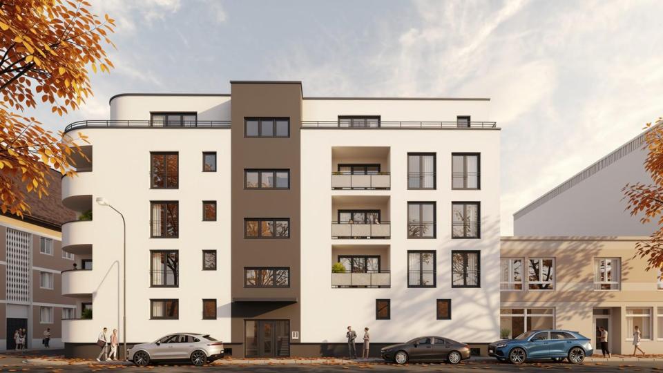 Das Wohnbauprojekt in der Herzogstraße 1 spricht sowohl Eigennutzer als auch Kapitalanleger an. Bild: exb