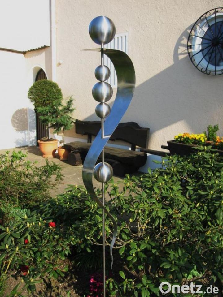 Gartendeko Aus Edelstahl Onetz