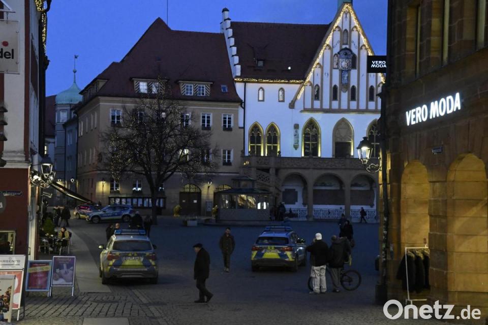 Polizei am Marktplatz Amberg