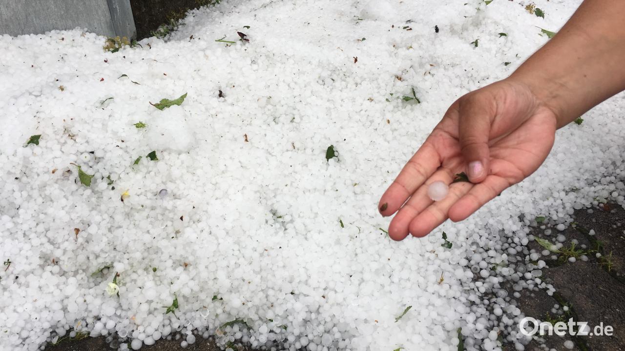 Hagel Vernichtet Gerstenacker Onetz